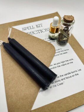 Mini Intention Spell Kit: Shield and Banishment Ritual with Instructions